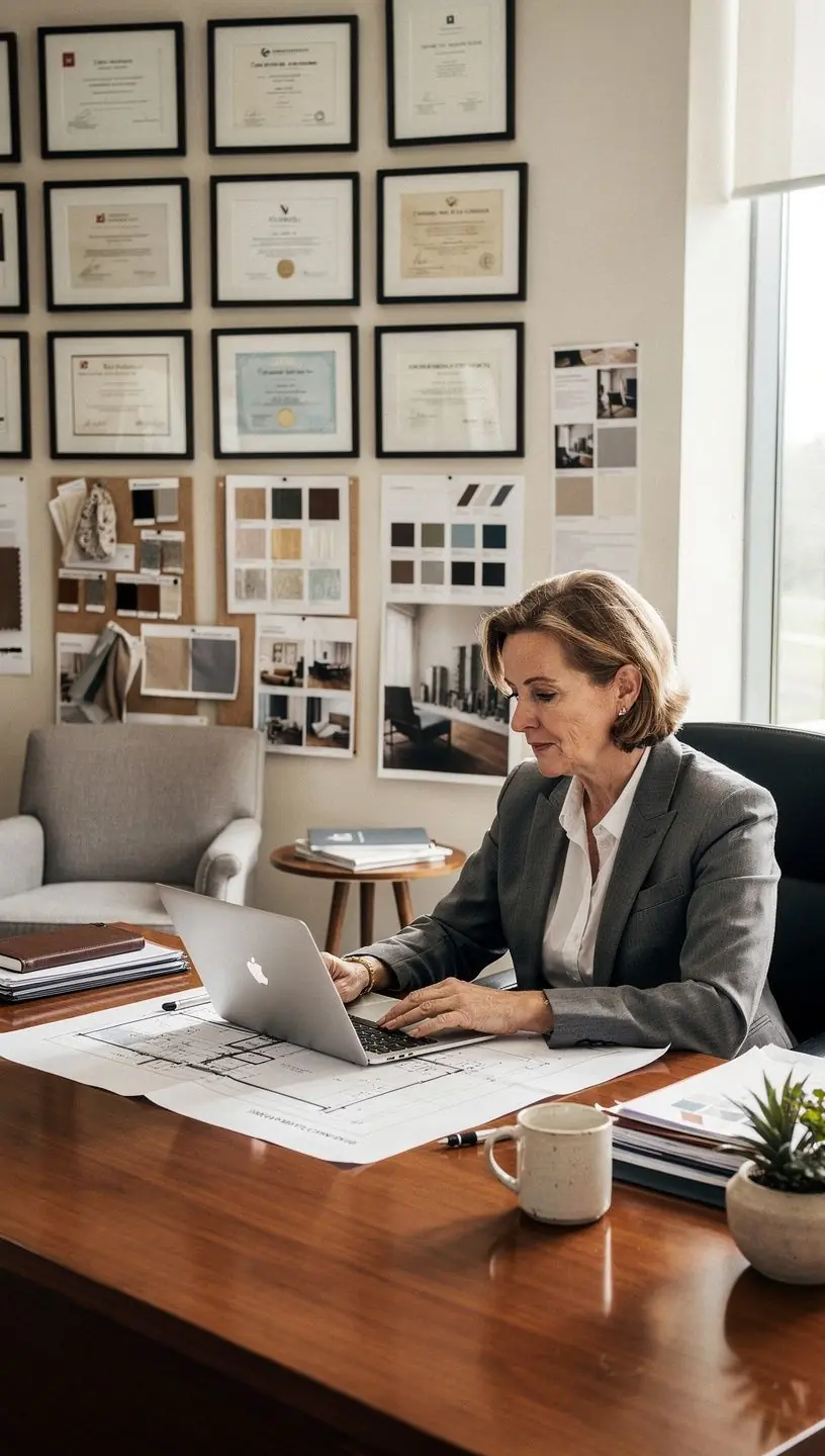 Przykład wyeksponowanej ściany z logo firmy i odpowiednim oświetleniem.